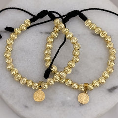 Par de Pulseras Balín Italiano San Benito